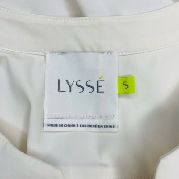 Lyssé Alessia White Button-Back Top size Small - Picture 8 of 10